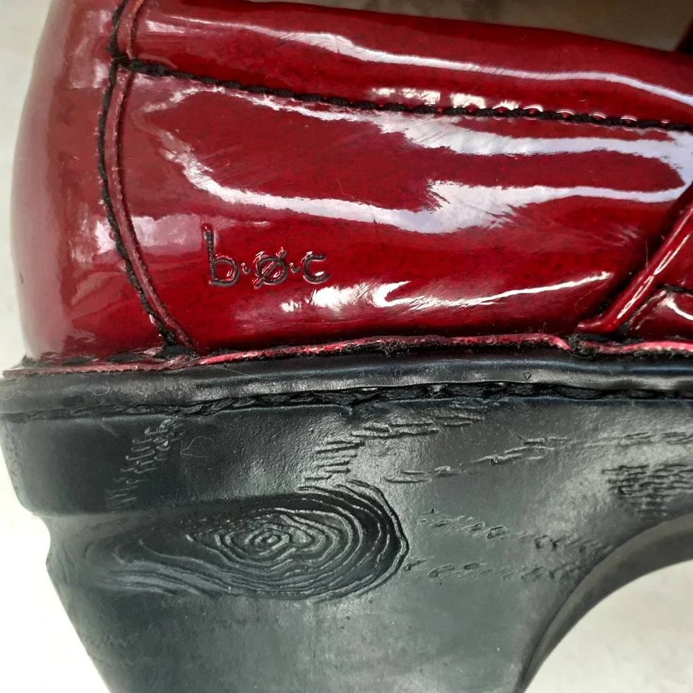 BOC Burgundy Comfort Clogs Man Made Upper Size  38.5 - Picture 8 of 12